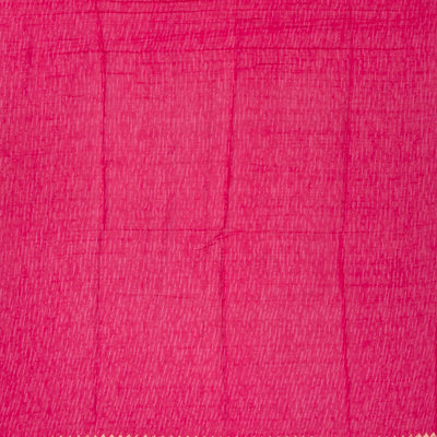 Pink Woven Jaipur Cotton Saree With Printed Beige Floral Motifs