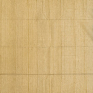 Blue Handloom Kora Silk Cotton Saree And Mustard Pallu