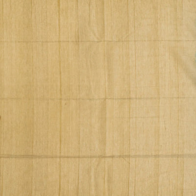 Blue Handloom Kora Silk Cotton Saree And Mustard Pallu