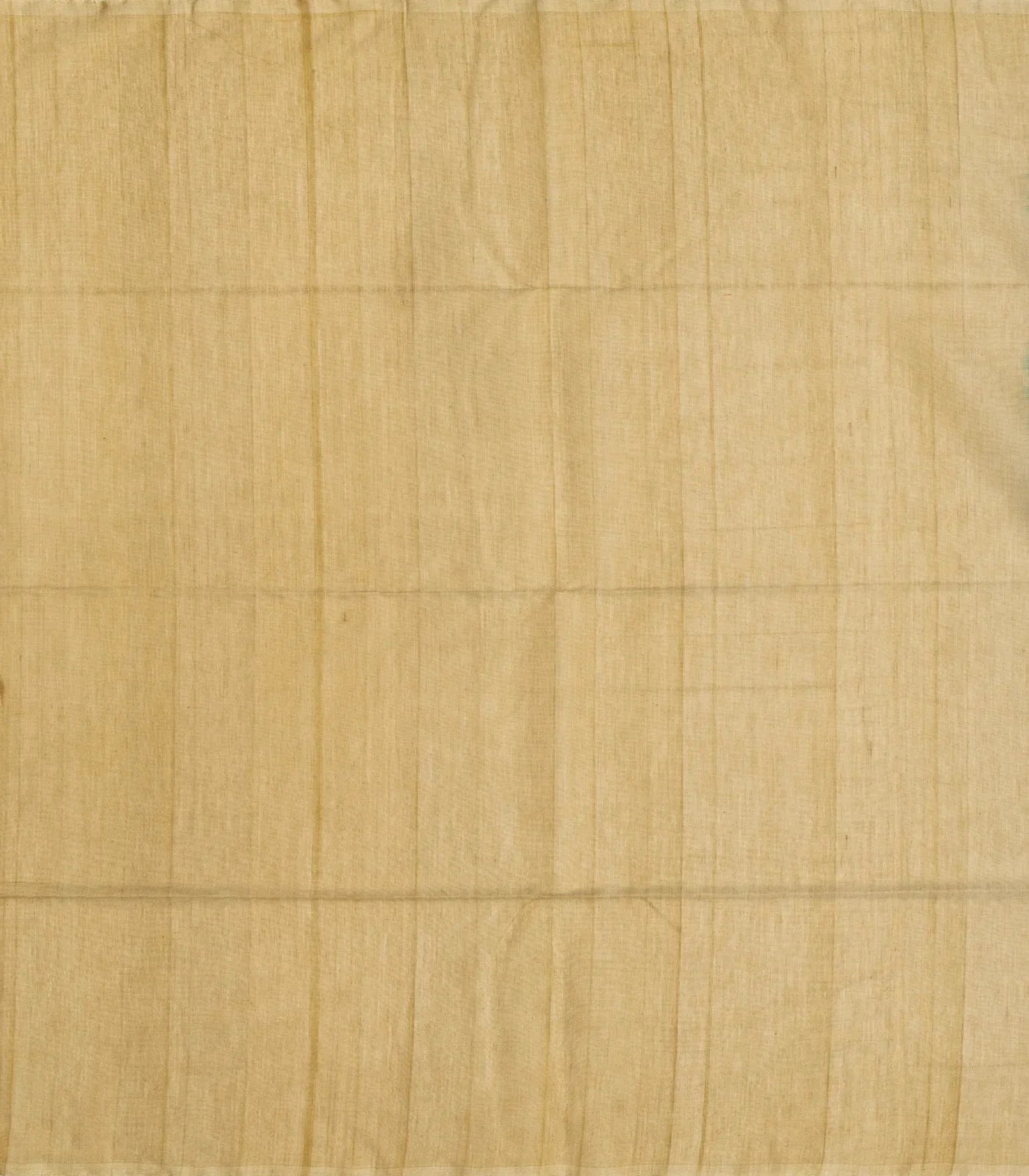 Blue Handloom Kora Silk Cotton Saree And Mustard Pallu