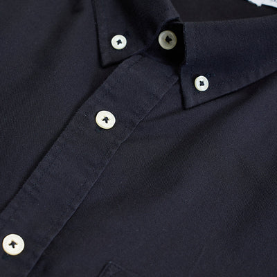 Black Button Down Regular Fit Shirt