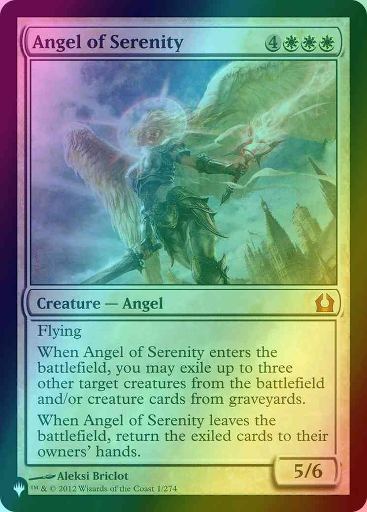 Angel of Serenity [RTR-1] [The List] [Foil]