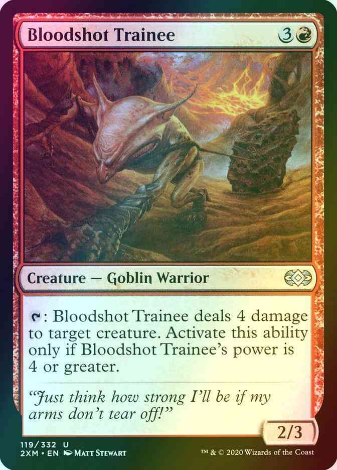 Bloodshot Trainee [119] [Double Masters] [Foil]
