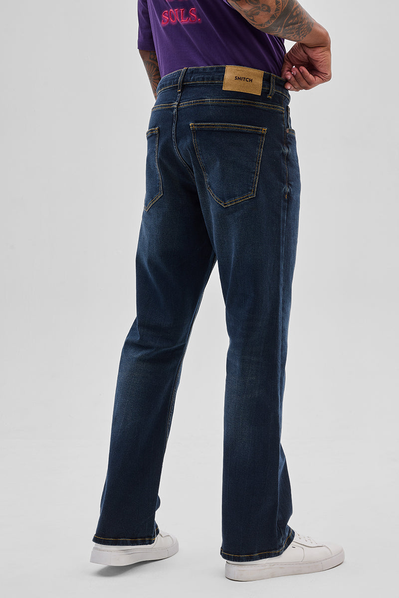 Navy Bootcut Jeans