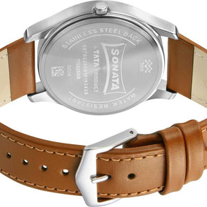 Essentials Black Dial Analog Men