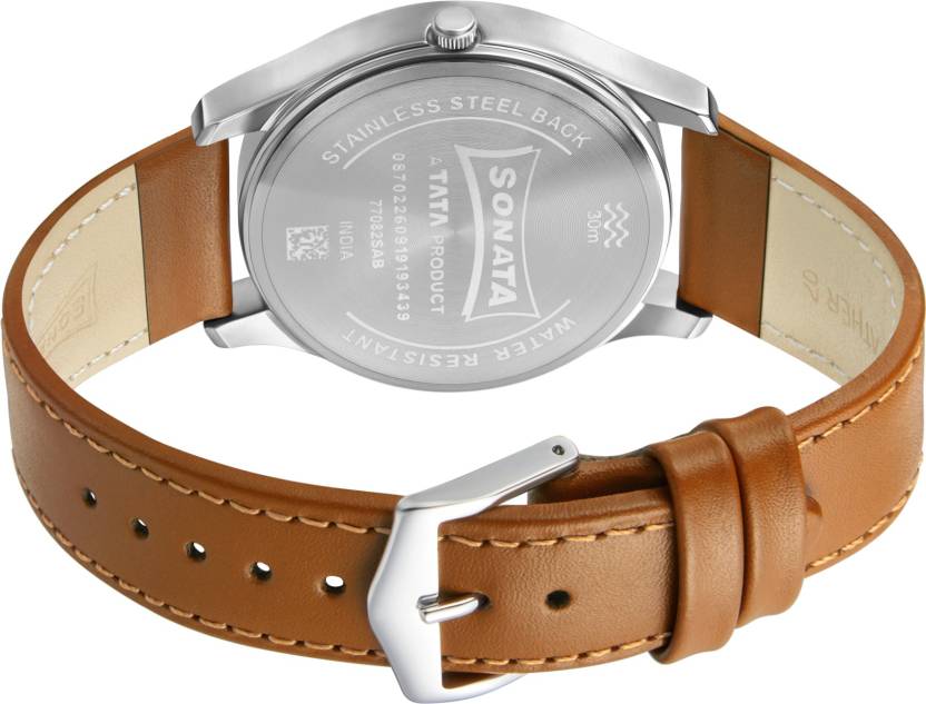 Essentials Black Dial Analog Men