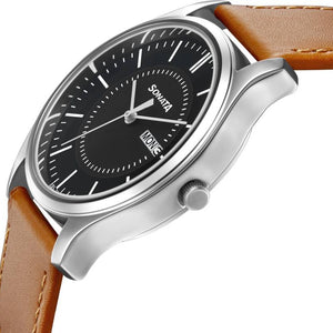 Essentials Black Dial Analog Men