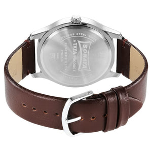 Camo White Analog Dial & Leather Strap