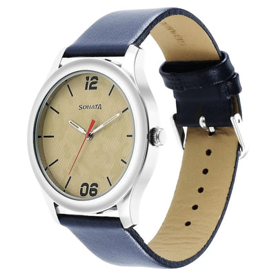 Camo Brown Analog Dial & Leather Strap