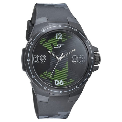SF Turbo Black & Green Dial Plastic Strap