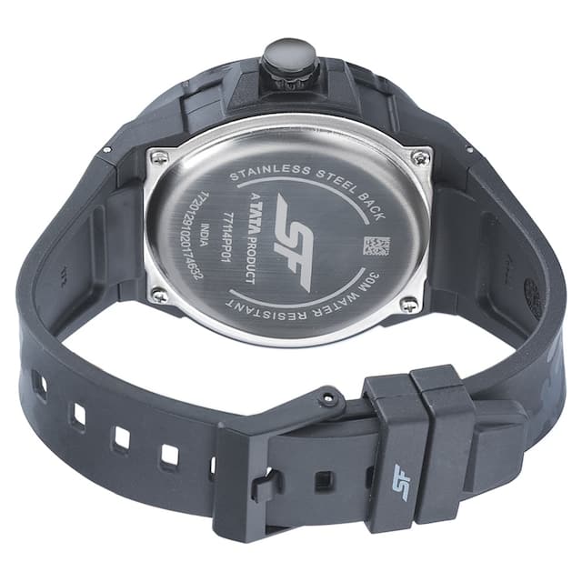 SF Turbo Black & Green Dial Plastic Strap