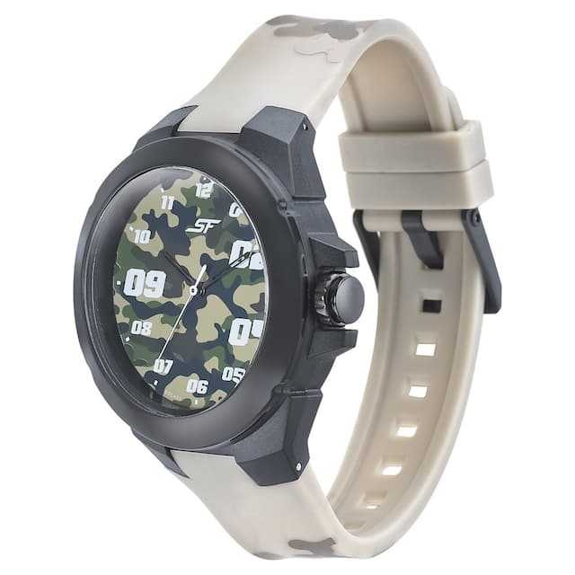 SF Turbo Army Green Dial & Beige Plastic Strap