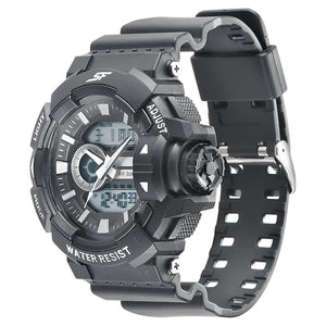 SF Hustler Black Analog-Digital PU Strap