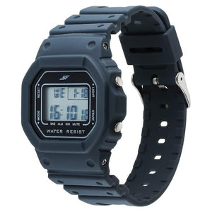 Hexa Grey Digital Dial Polyurethane Strap