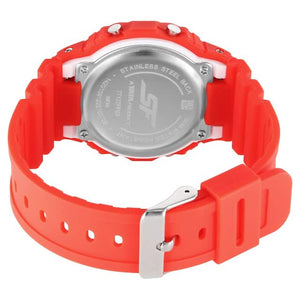 Hexa Red Digital Dial Polyurethane Strap