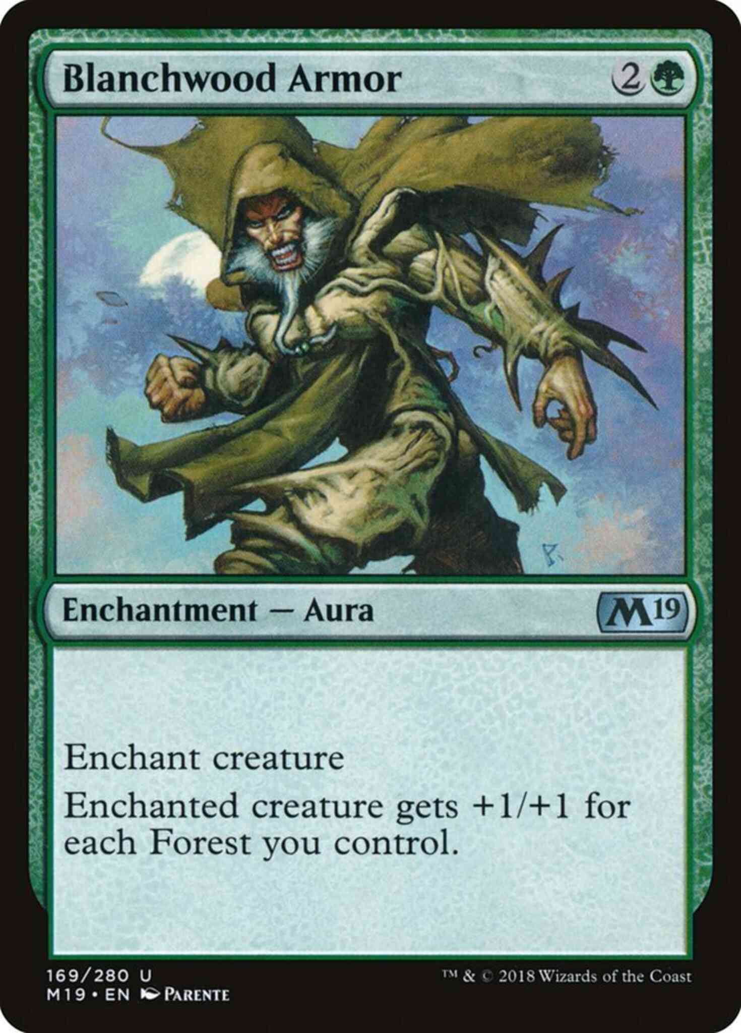 Blanchwood Armor [169] [Core Set 2019] [Non-Foil]