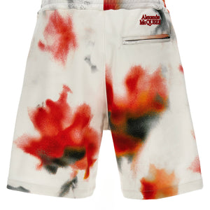 Alexander McQueen Obscured Flower Bermuda Shorts