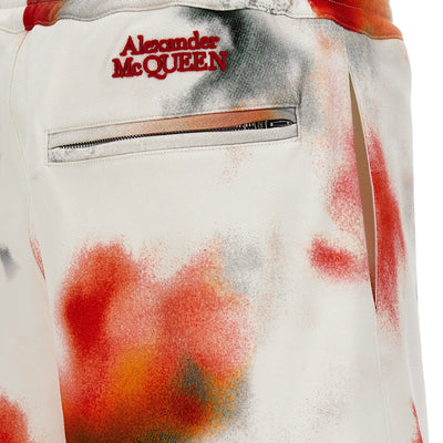 Alexander McQueen Obscured Flower Bermuda Shorts