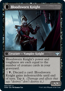 Bloodsworn Squire // Bloodsworn Knight [97] [Innistrad: Crimson Vow] [Non-Foil]