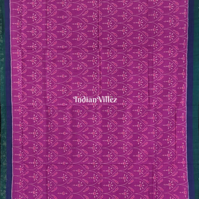 Purple Bird Design Odisha Ikat Sambalpuri Cotton Saree