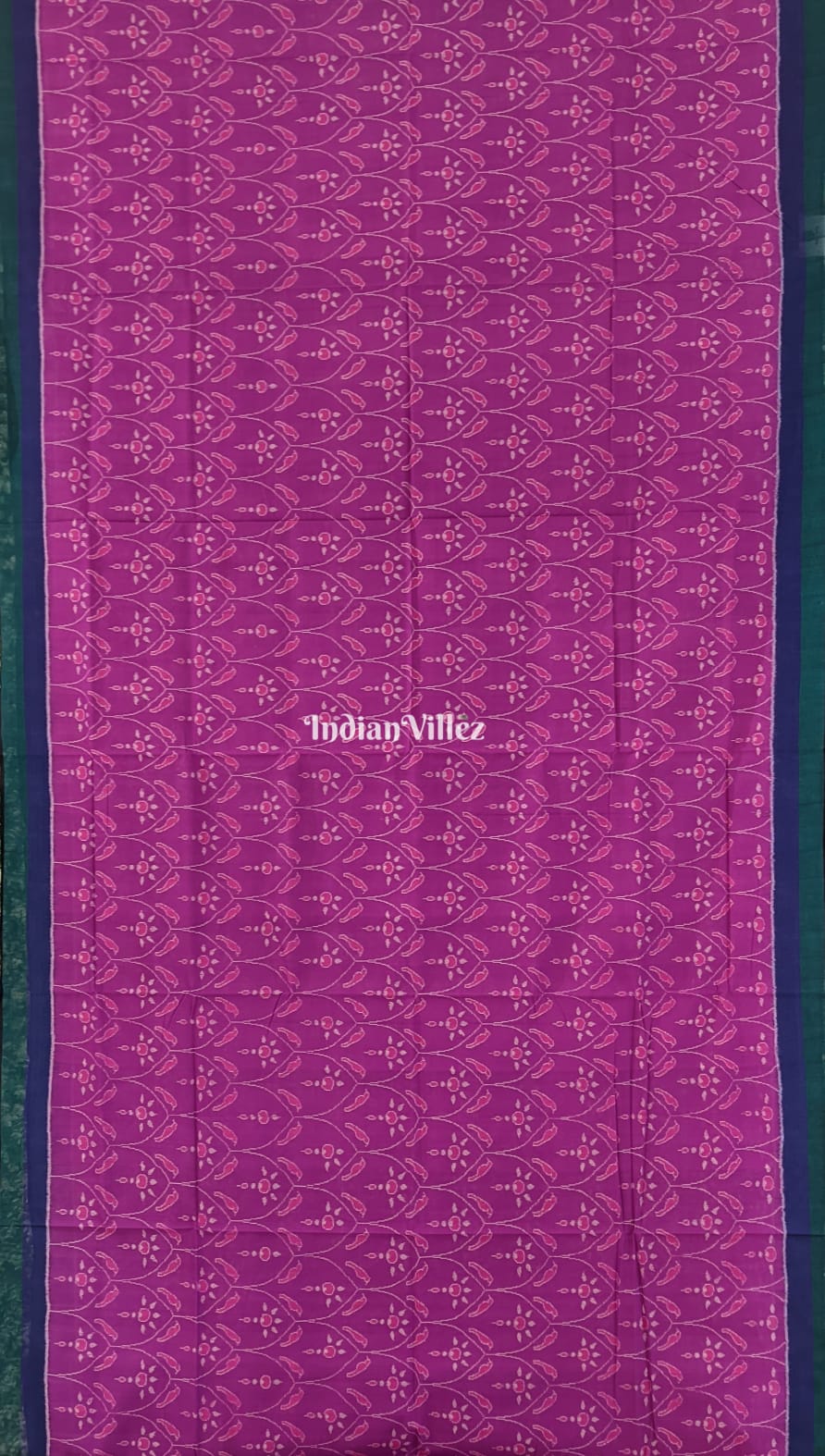 Purple Bird Design Odisha Ikat Sambalpuri Cotton Saree