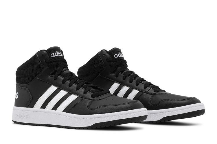 adidas Hoops 2.0 Mid Black White