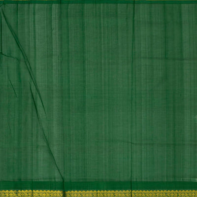 Sandal Handloom Silk Cotton Saree With Checks & Buttas