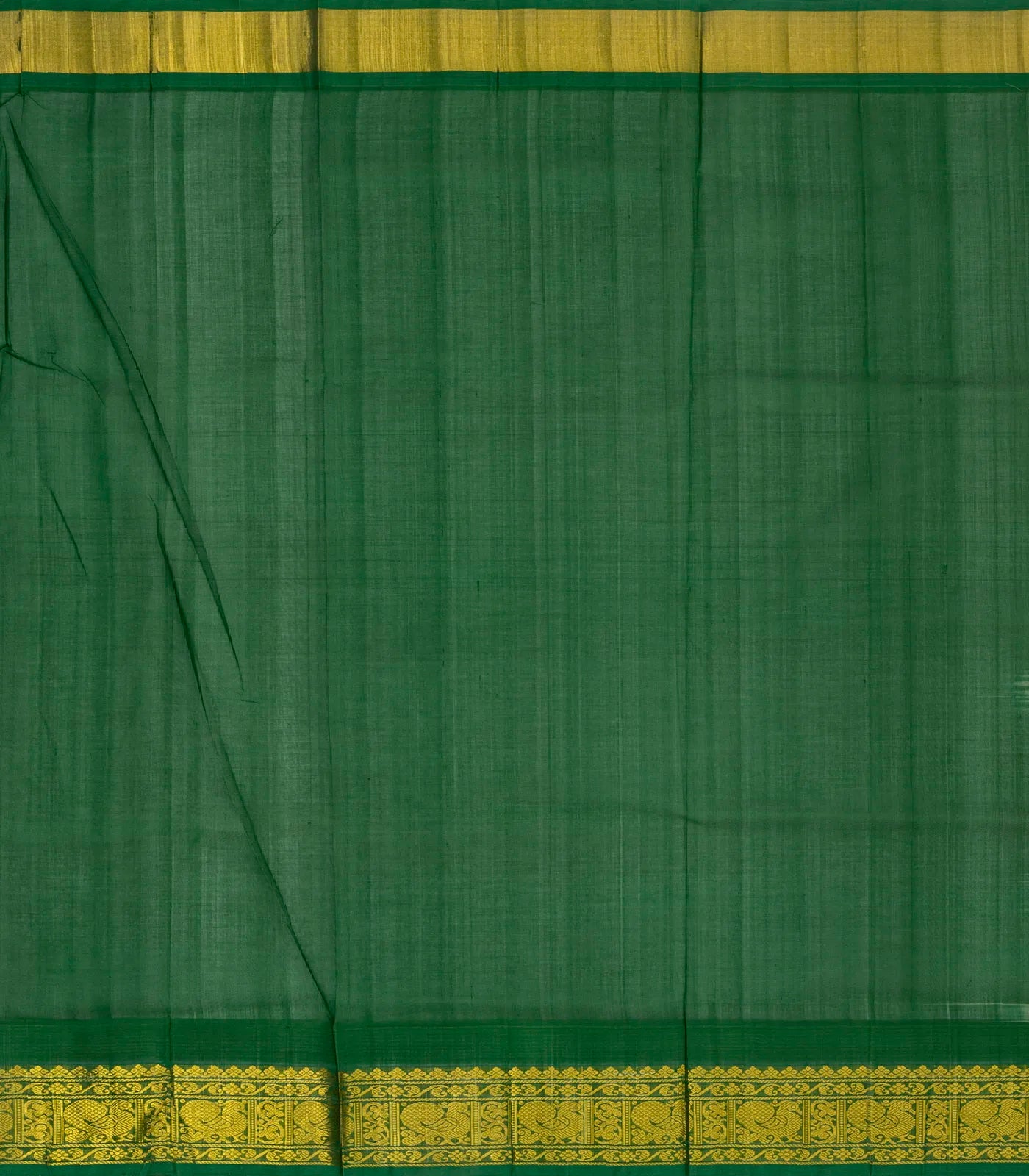 Sandal Handloom Silk Cotton Saree With Checks & Buttas