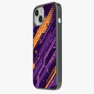 Abstract Adrenaline Rush Pattern Glass Case