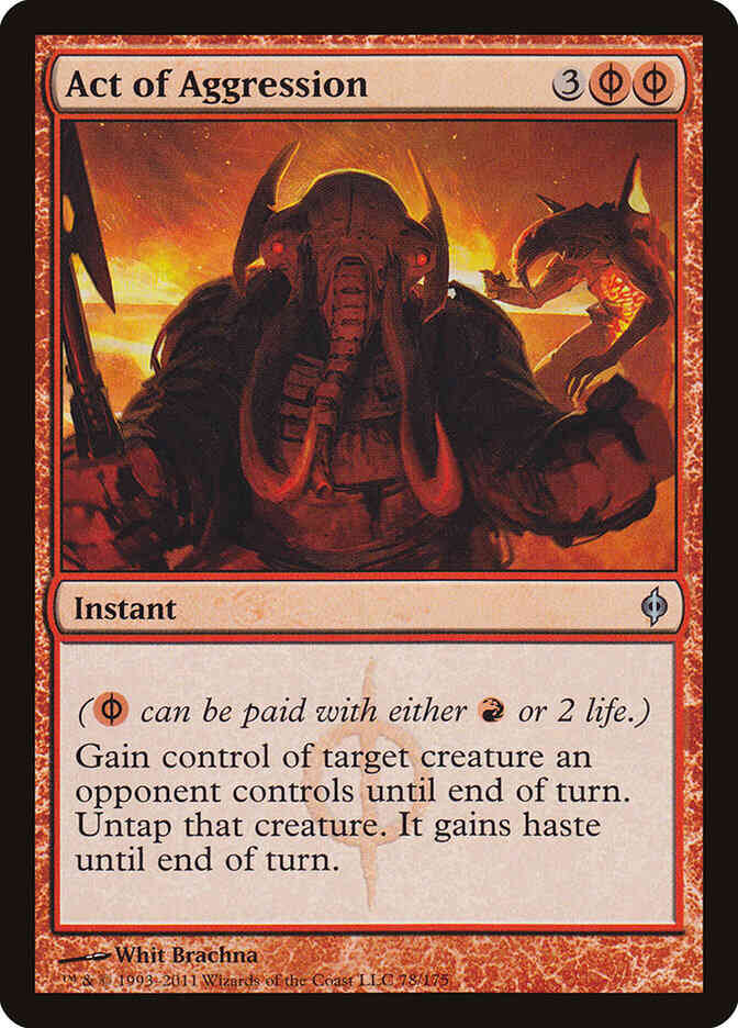 Act of Aggression [78] [New Phyrexia] [Non-Foil]