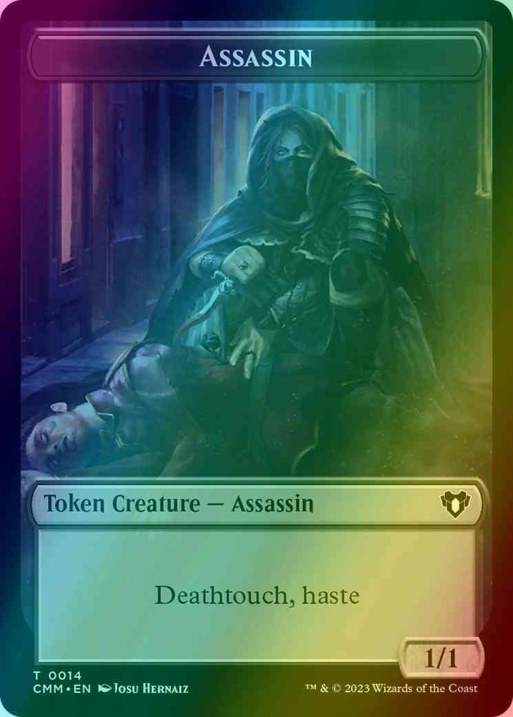 Assassin Token (14) // Treasure Token (48) [Commander Masters: Tokens] [Foil]