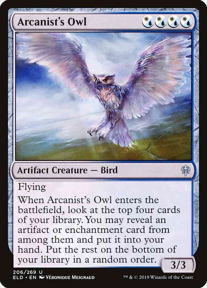 Arcanist's Owl [206] [Throne of Eldraine] [Non-Foil]