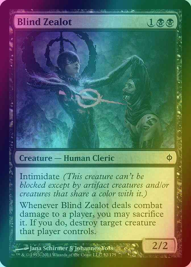 Blind Zealot [52] [New Phyrexia] [Foil]