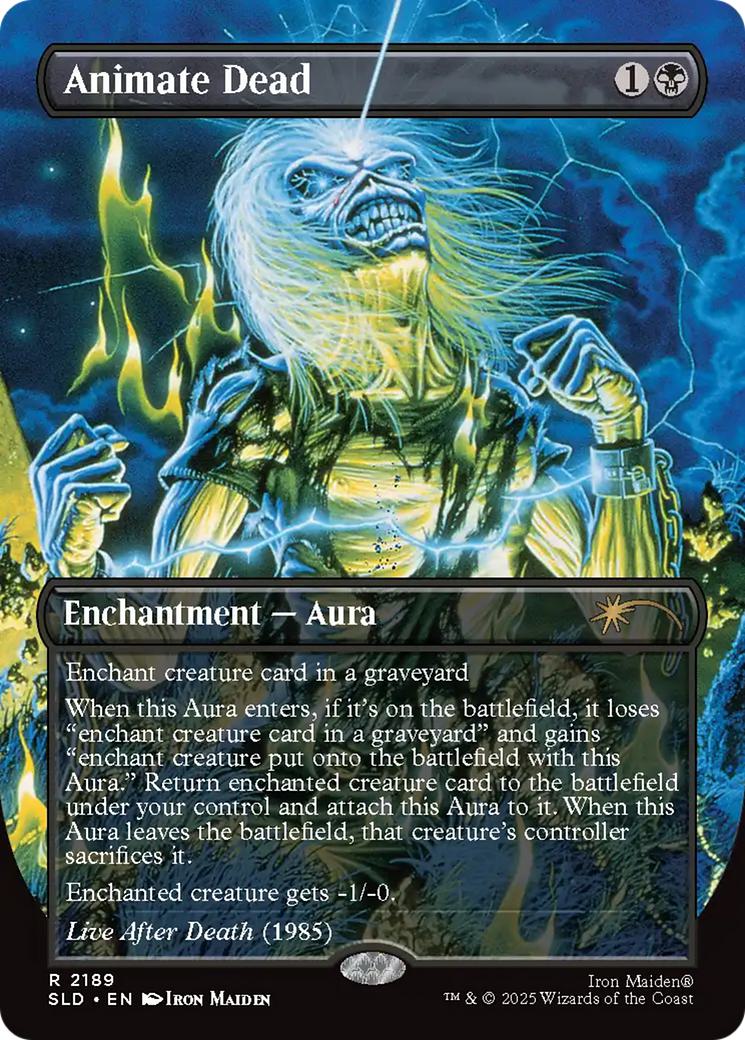 Animate Dead [2189] [Borderless] [Iron Maiden: Album Art] [Secret Lair Drop] [Non-Foil]