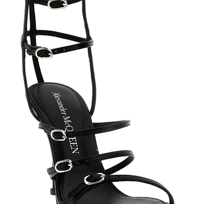 Alexander McQueen Strap Leather Sandals