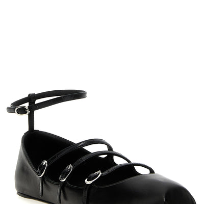 Alexander McQueen Leather Strap Ballet Flats