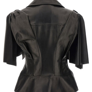 Alexander McQueen Bow Knot Biker Vest