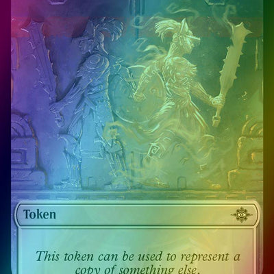 Angel Token (02) // Copy Token (01) [The Lost Caverns of Ixalan: Tokens] [Foil]