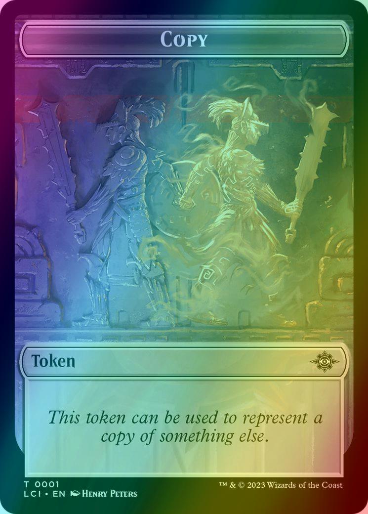 Angel Token (02) // Copy Token (01) [The Lost Caverns of Ixalan: Tokens] [Foil]