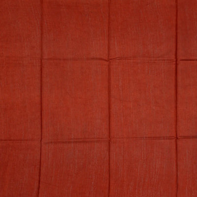 Bottle Green Tussar Silk Saree Is Printed With Tree Motifs