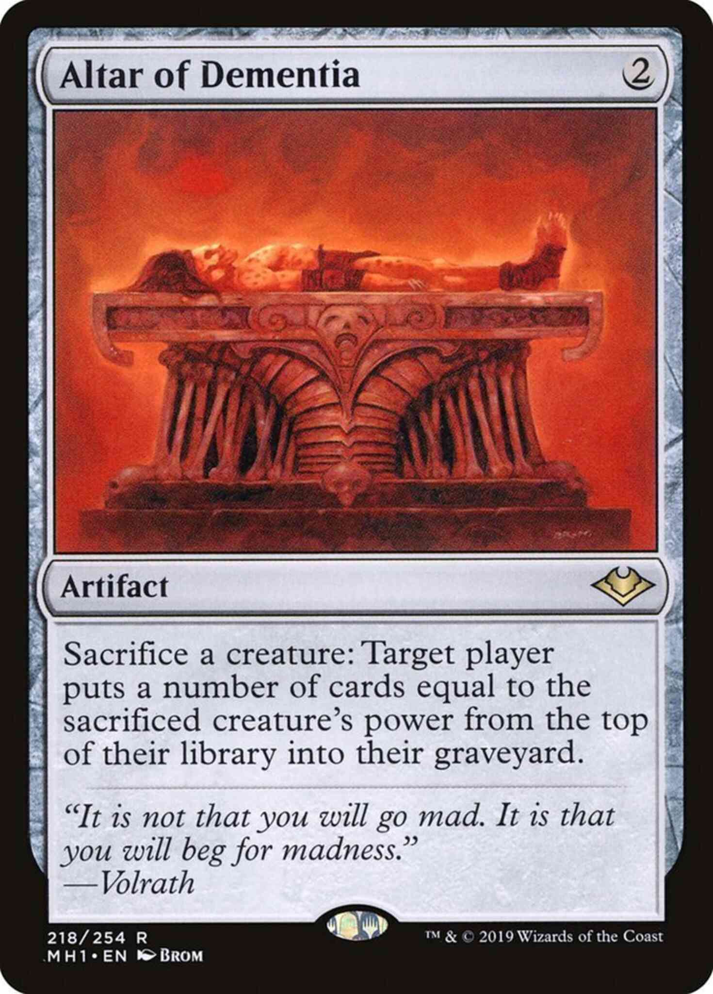 Altar of Dementia [218] [Modern Horizons] [Non-Foil]