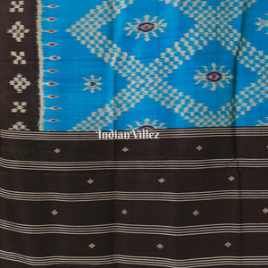 Sky Blue Contemporary Tarabali Silk Saree