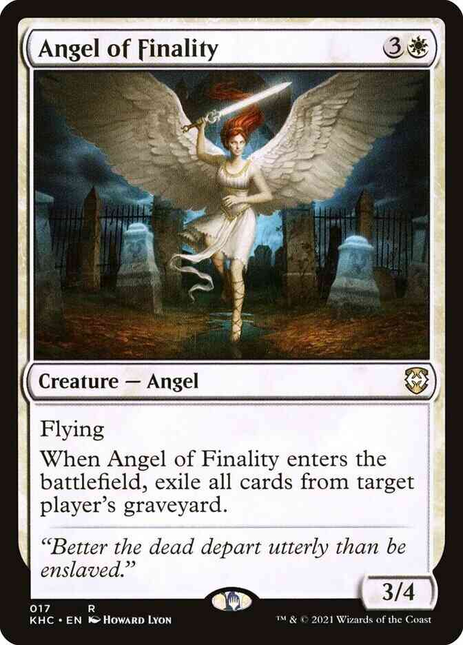 Angel of Finality [17] [Kaldheim Commander] [Non-Foil]