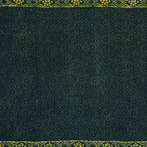 Bottle Green Chanderi Cotton Saree Printed With Dotted Motifs