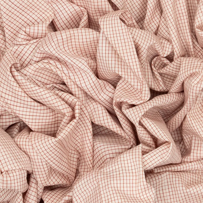 Cream Handwoven Orissa Cotton Saree With Checks & Contrast Border