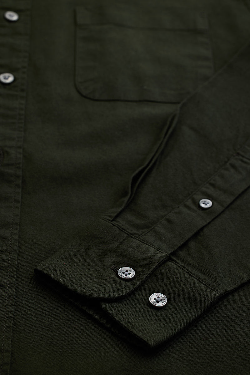 Olive Slim Fit Shirt