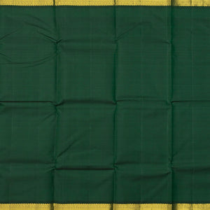 Sandal Handloom Kanchipuram Korvai Silk Saree With Green Border