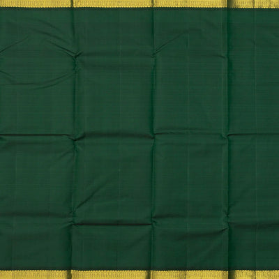 Sandal Handloom Kanchipuram Korvai Silk Saree With Green Border