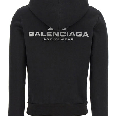 Balenciaga Logo Print Hoodie