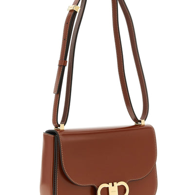 Ferragamo Double Gancini Closure Shoulder Bag